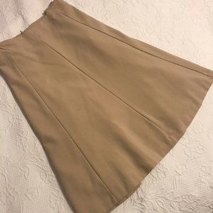 Covington 8 Panel Tan Skirt Size 18